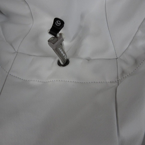 North Face Summit Series Womens Small Fleece White Hooded Full Zip - Picture 15 of 16